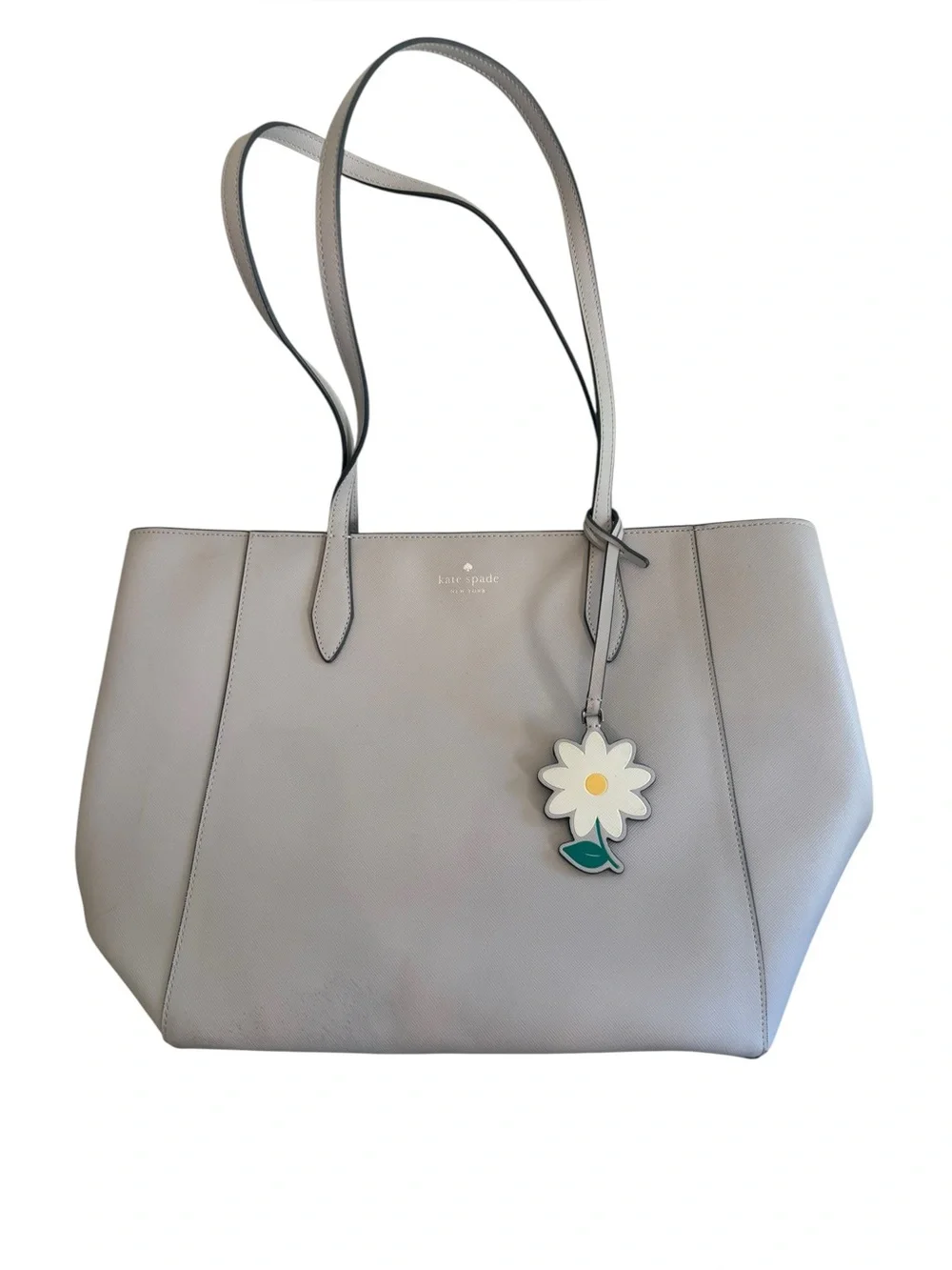 Kate Spade Saffiano Leather Platinum Dana Tote